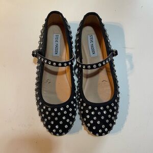 Steve Madden Rhinestone Mary Jane Flats